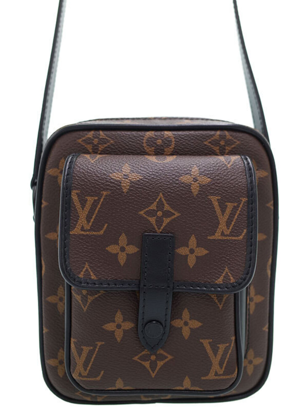 Louis Vuitton Monogram Macassar Brown Christopher Wearable Wallet Shoulder Bag